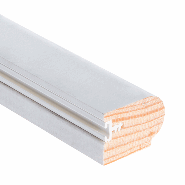 Staff Bead with pre-inserted pile carrier for sash window draught proofing