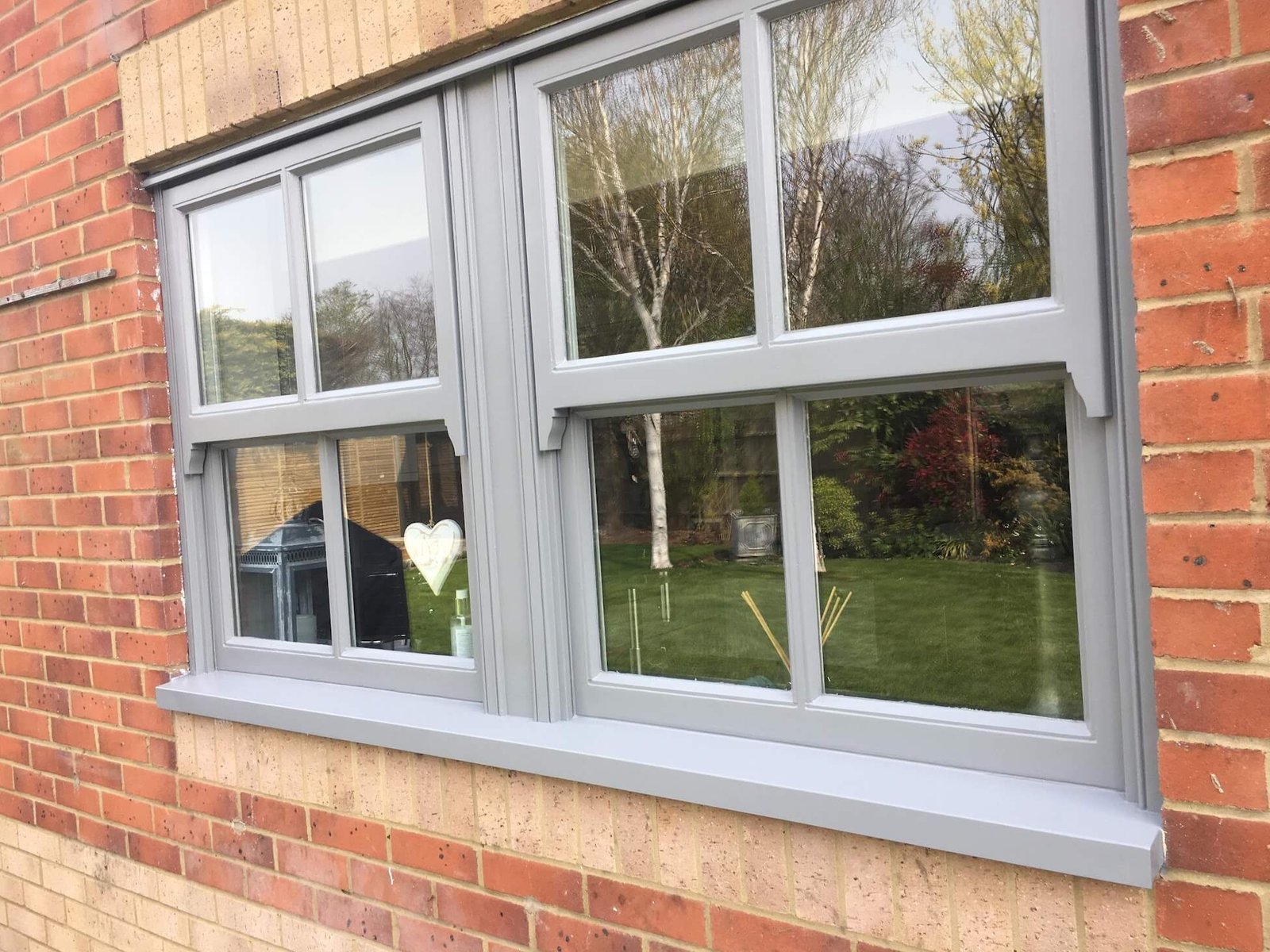 Window painting — painting a wooden sash window